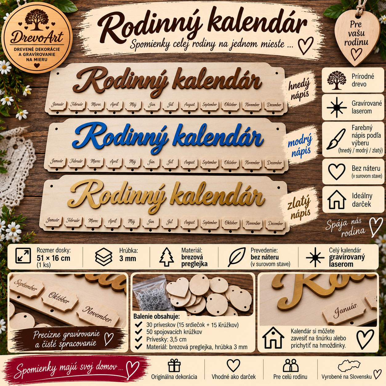 Kalendár krásny darcek