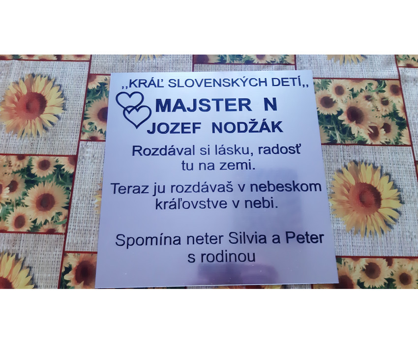 Tabuľka na hrob  