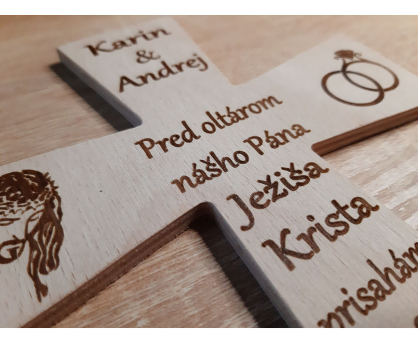 Krížik s textom