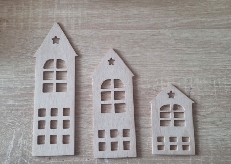Domček 20x6, 15x6, 12x6cm