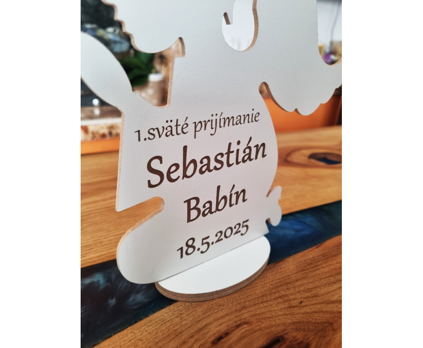 Anjelik chlapec a dievča + text