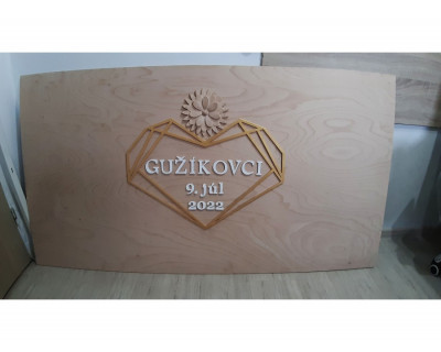 Svadobná doska 150x80cm