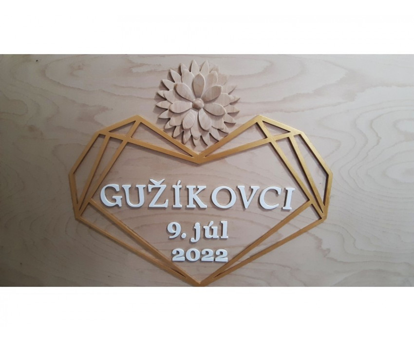 Svadobná doska 150x80cm