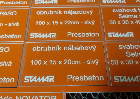 Gravírovanie štítkov, tabuliek, menovky Gravírovanie štítkov, tabuliek, menovky